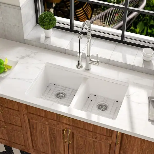 APX-AQJ — Lordear LD-SYSWHU33-2 Sinks, White, front — Jefferson City