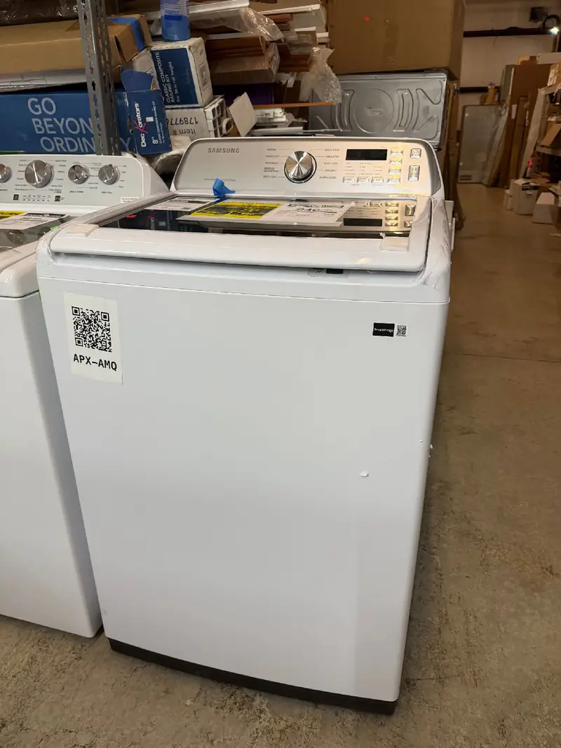 APX-AMQ — Samsung WA47CG3500AW Top Load Washer, White, front — Jefferson City