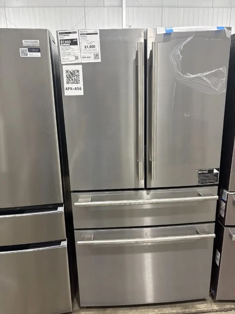 APX-A56 — KitchenAid KRMF336SPS Refrigerator, Stainless Steel, front — Columbia