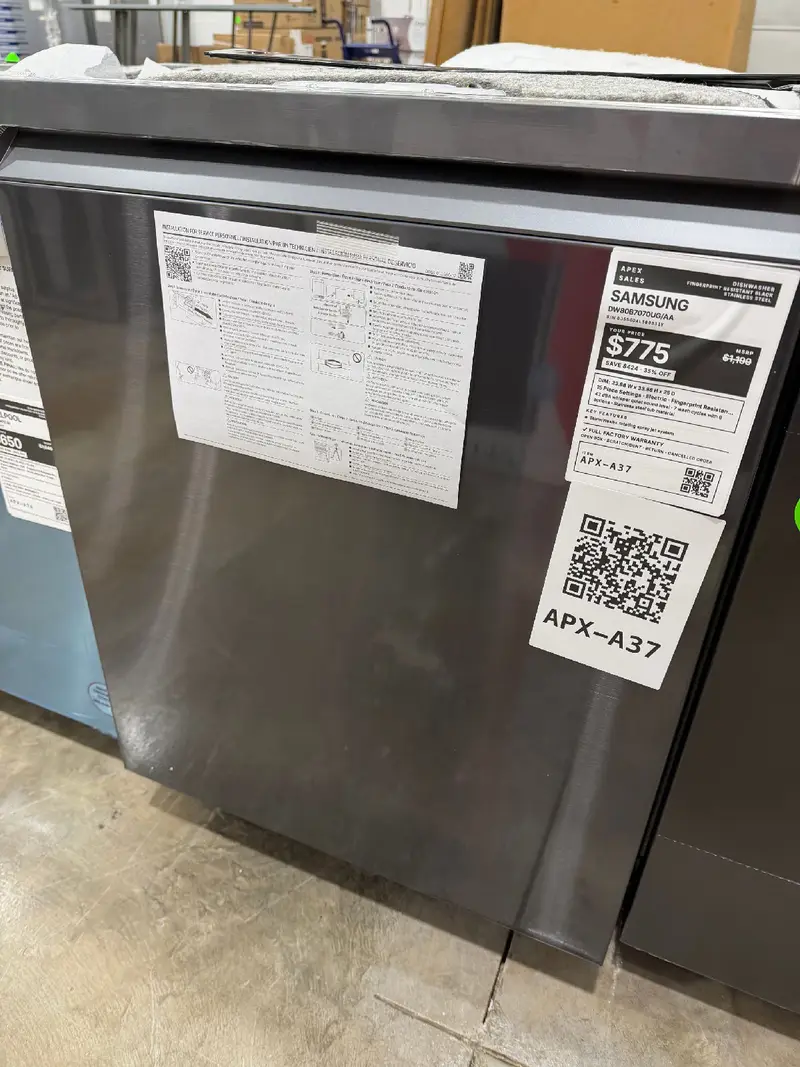 APX-A37 — Samsung DW80B7070UG Dishwasher, Fingerprint Resistant Black Stainless Steel, front — Jefferson City