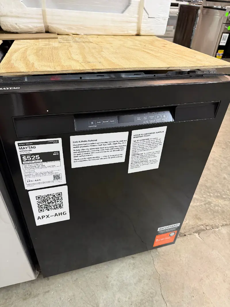 APX-AHG — Maytag MDFS3924RB Dishwasher, Black, front — Jefferson City