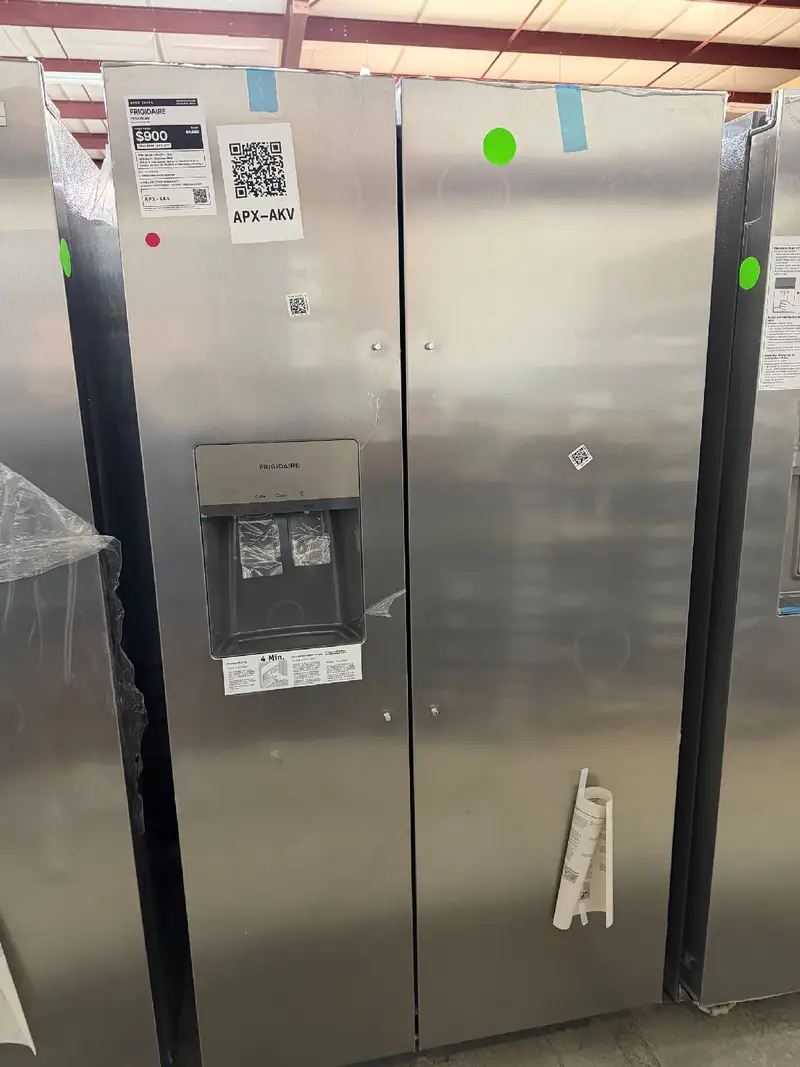 APX-AKV — Frigidaire FRSS26L3AF Refrigerator, Stainless Steel, front — Jefferson City