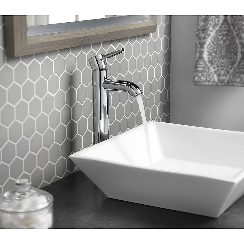 APX-ARE — allen + roth 70-BVF11-AR-AB Faucets, Polished Chrome, front — Jefferson City