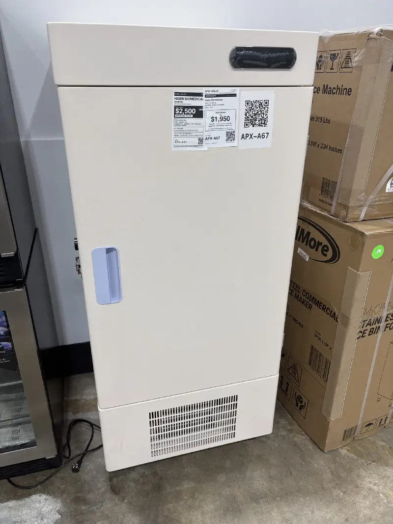 APX-A67 — Haier Biomedical DW-86L158 Freezer, front — Columbia