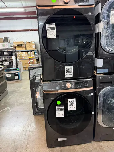 APX-A1B — Samsung WF50BG8300AVUS Front Load Washer, Brushed Black, front — Jefferson City