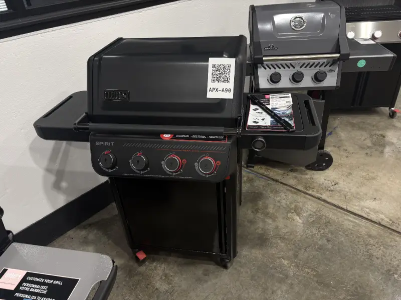 APX-A90 — Weber 1501012 Gas Grill, Matte Black, front — Columbia