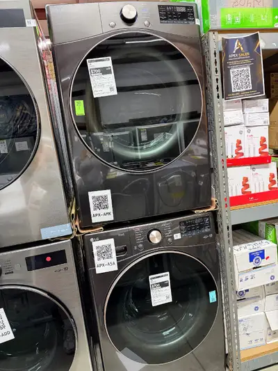 APX-A5A — LG WM4000HBA Front Load Washer, Black Steel, front — Jefferson City