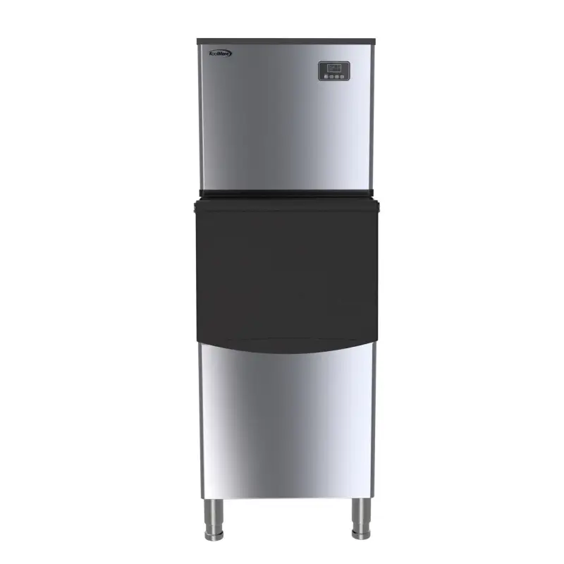 APX-AF2 — KoolMore CIM-315 Ice Maker, Black and stainless steel, front — Columbia