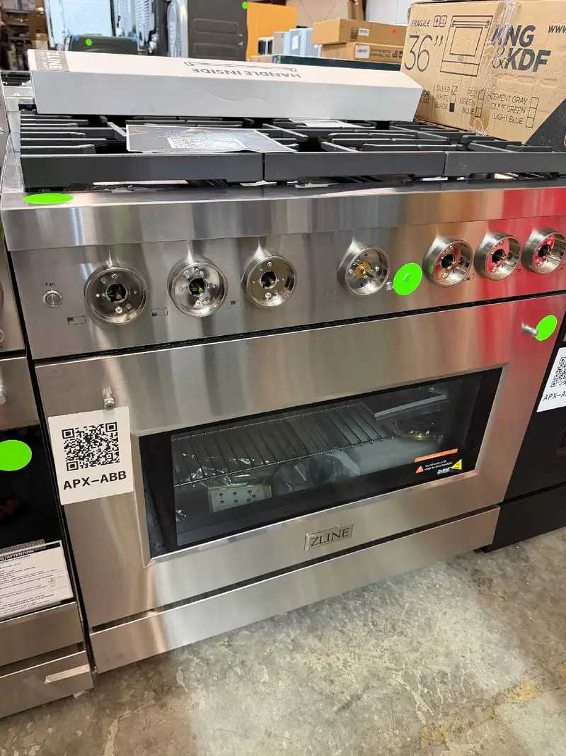 APX-ABB — Zline SGR36-A2 Gas Range, Stainless Steel, front — Jefferson City