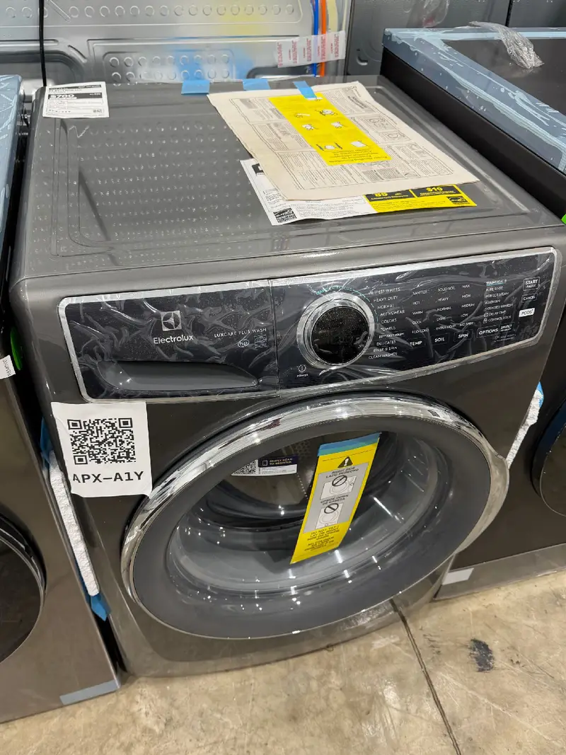 APX-A1Y — Electrolux ELFW7537AT3 Front Load Washer, Titanium, front — Columbia