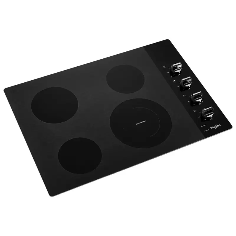APX-A9F — Whirlpool WCE55US0HB01 Electric Cooktop, Black, front — Jefferson City