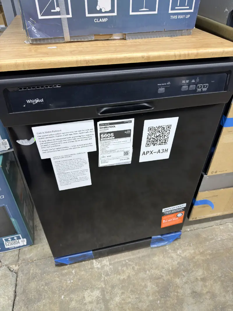 APX-A3H — Whirlpool WDP370PAHB Dishwasher, Black, front — Jefferson City