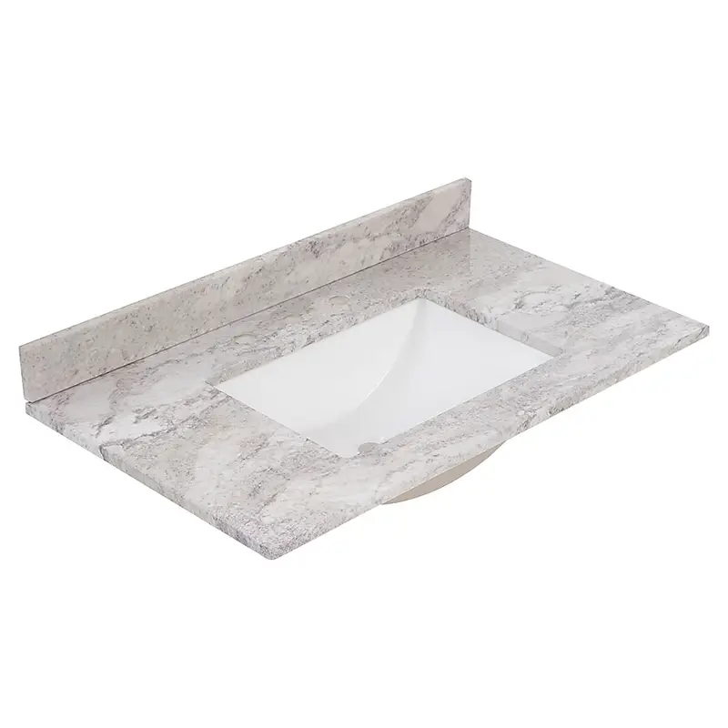 APX-AQF — Style Selections R42 VT3722 Vanities & Tops, Solstice, white bowl, front — Jefferson City