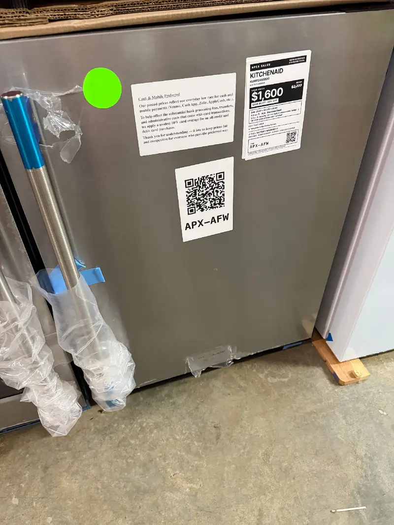 APX-AFW — KitchenAid KURR124SSB00 Refrigerator, Stainless Steel, front — Jefferson City