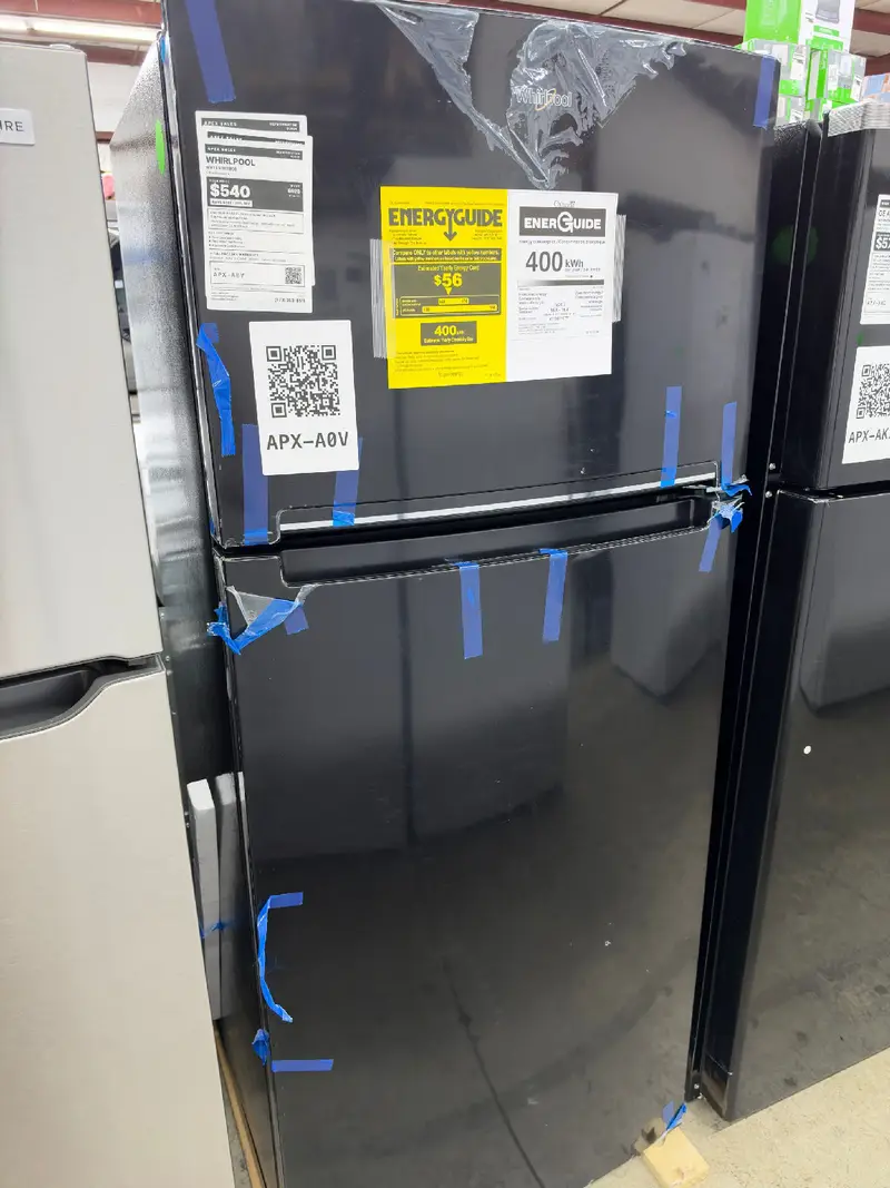 APX-A0V — Whirlpool WRTX5118TB00 Refrigerator, Black, front — Jefferson City