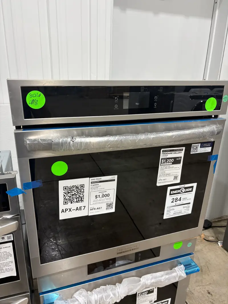 APX-AE7 — Frigidaire GCWS3067AF Electric Wall Oven, Fingerprint Resistant Stainless Steel, front — Columbia