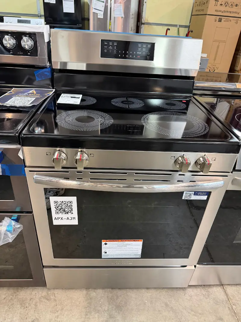 APX-AJM — Frigidaire Gallery GCRE3059BF Electric Range, Stainless Steel, front — Jefferson City
