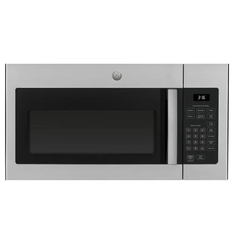 APX-AJE — GE JVM3160RF9SS Over-the-Range Microwave, Stainless Steel, front — Columbia
