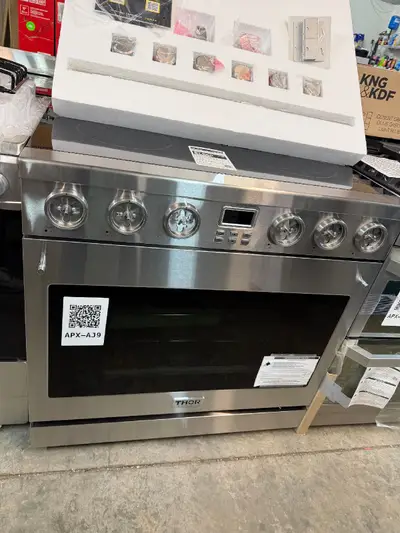 APX-AJ9 — Thor Kitchen ARE36 Electric Range, Stainless Steel, front — Jefferson City
